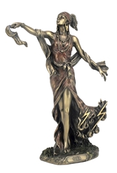 Standing Bronzed Oya Goddess of Wind and Transformation Statue Goddess Oshun Statue Orisha, Oya Statue, Yemaya Statue, Orisha Statue, 
