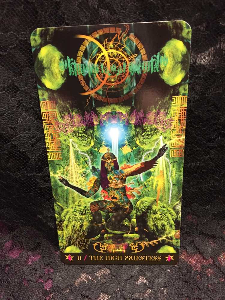 Starman Tarot card featuring David Bowie's cosmic energy
