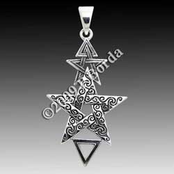 Sterling Silver 2nd Degree Pentacle Pendant  