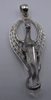 Sterling Silver Dragon and Crystal Pendant 