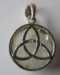 Sterling Silver Hidden Triquetra Pendant Rose De France Amethyst - HPBRDF