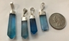 Sterling Silver Pendant Blue Fluorite  