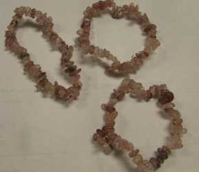Strawberry Quartz Chip Bracelet 