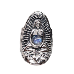 Stunning Goddess Ring with Moonstone Belly Stunning Goddess Ring with Moonstone Belly