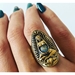 Stunning Goddess Ring with Moonstone Belly - FABJ