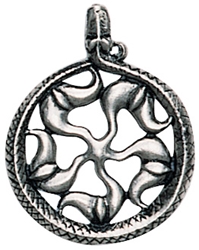 Sunwheel Viking Pendant  For Wealth and Abundance 
