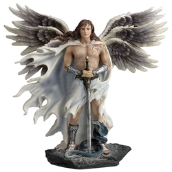 Super Protective! Six-winged Guardian Angel with Serpent  
