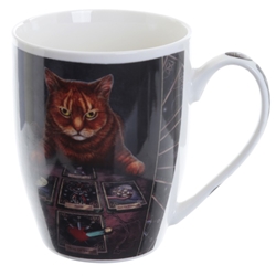 Tarot Reader Cat Coffee Mug Tarot Reader Cat Coffee Mug