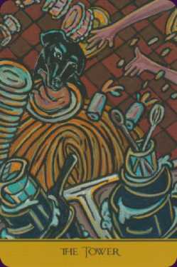 The Cook's Tarot Deck by Judith Mackay Stirt 78-card deck & 160-page guidebook 