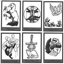 The Ferret Deck Self Published  The Ferret Deck Self Published, cute tarot, beginner tarot, small press tarot, unusual tarot