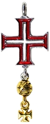 Tomar Cross for Protection on Lifes Journey Pendant 