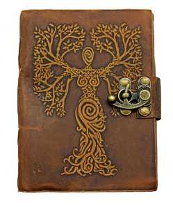 Tree Goddess Soft Leather Embossed Journal Book of Shadows Tree Goddess Soft Leather Embossed Journal Book of Shadows
