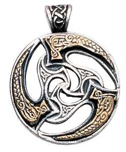 Triskelle Sunwheel Pendant MC03 