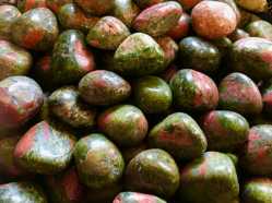 Unakite, Tumbled and Polished 