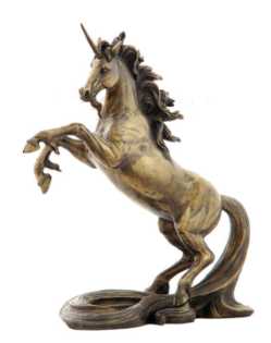 Unicorn with Long Tail Statue 