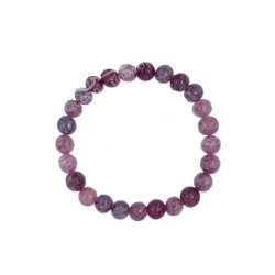 Uplifting Strawberry Quartz Beaded Crystal Stone Bracelet BRACELET- CRYSTAL QUARTZ WITH 7 CHAKRA 8MM Bracelet , protection bracelet,moonstone bracelet, healing bracelet