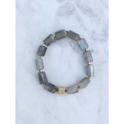 Labradorite "Stone of Magic" Semi Precious Stretch Gemstone Bracelet    Labradorite "Stone of Magic" Semi Precious Stretch Gemstone Bracelet   