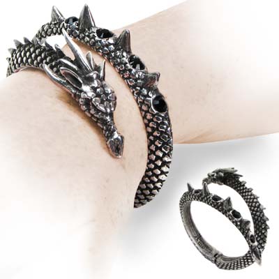 Vis Viva Dragon Bracelet by Alchemy Gothic 