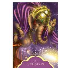 Whispers of Lord Ganesha Cards  (50 cards and guidebook, packaged in a box set) by Angela Hartfield 