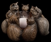 Windstone Editions Candlelamp Circle of Cats 