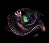 Windstone Editions Coiled Black Gold Dragon 
