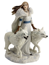  Winter Guardians Wolves Statue by Anne Stokes 