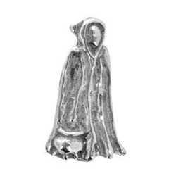 Healer Witch Pewter Pendant by Abby Willowroot 