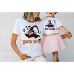 Witchy Mama/Witch in Training Mommy and me tee shirts Witchy Mama/Witch in Training Mommy and me tee shirts