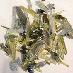Zincite Crystal shards Zincite shards