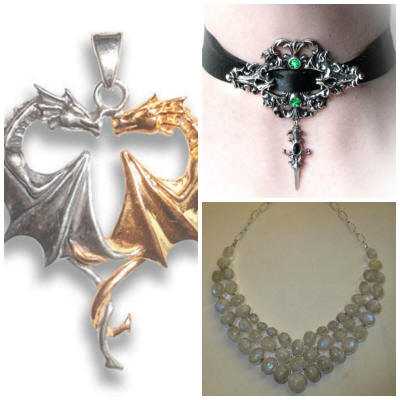 Sterling Silver Crescent Raven Pentacle Pendant Dryad Designs by Paul Borda 