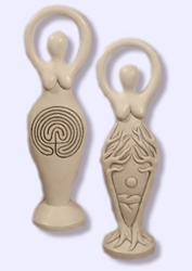 Two-Sided Labyrinth Goddess Statue by Abby Willowroot Two-Sided Labyrinth Goddess Statue by Abby Willowroot