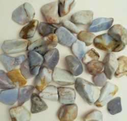 Chalcedony Blue, Tumbled and Polished 