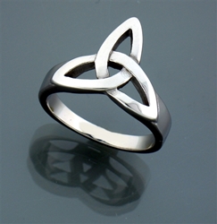 Bold Stainless Steel Triquetra Ring 