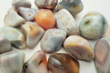 Agate, botswana, Tumbled and Polished 