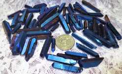 Quartz, Cobalt Covered, Rough 