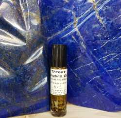 Crystal Gems Throat Chakra Oil 