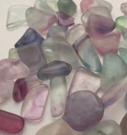Fluorite, Tumbled and polished 