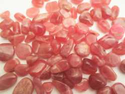 Rhodochrosite, Gemmy, Tumbled and Polished Tiny 1/2" 