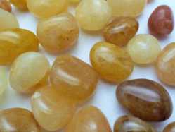 Quartz, Gold, Tumbled and Polished 