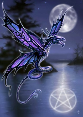 AN92 *ROYAL COURT* Anne Stokes Fantasy Dragon Maiden Art Blank Greeting Card 