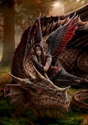Anne Stokes Winged Companions Card   