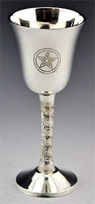 SILVER PLATED ALTAR CHALICE - 5"H 