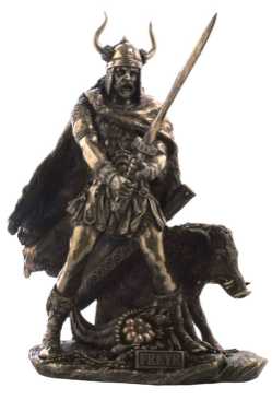 Norse God Freyr Statue  