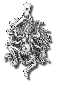 Kali, Dark Goddess of India Pendant 