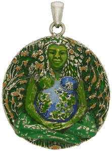 Millennial Gaia Pendant By Oberon Zell 