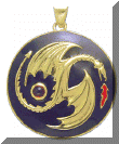Yin Yang Dragon Pendant  by Oberon Zell 