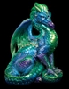 Male Dragon Emerald Peacock by Windstone Editions 