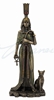Egyptian Queen Nefertari Statue With Cat 