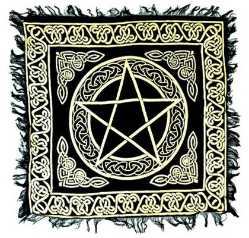 GOLD PENTACLE ALTAR CLOTH GOLD PENTACLE ALTAR CLOTH