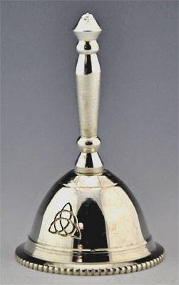 TRIQUETRA SILVER PLATED ALTAR BELL 025 - 3"H 